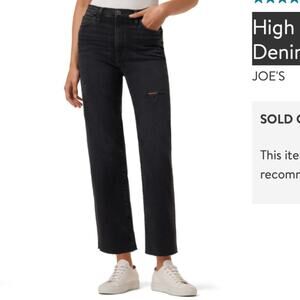NWT Joe's High Rise Wide Leg Cropped Denim Jeans, Size 32, Isagel
